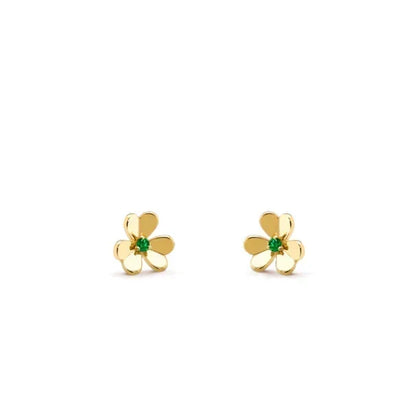 [Bling Jewelrys ]FRIVOLE  FLOWER MALACHITE EARRINGS