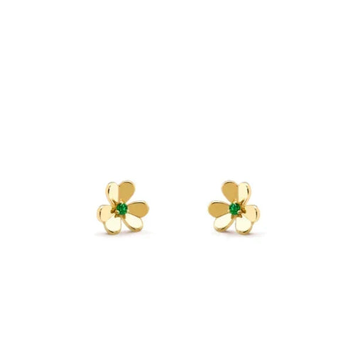 [Bling Jewelrys ]FRIVOLE  FLOWER MALACHITE EARRINGS