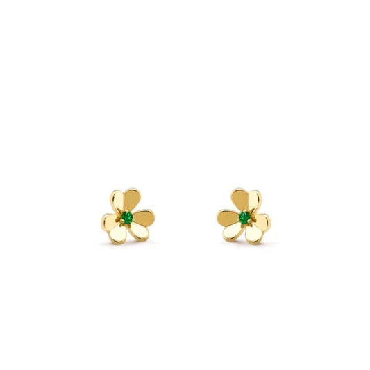 [Bling Jewelrys ]FRIVOLE  FLOWER MALACHITE EARRINGS