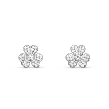{"Bling Jewelrys ": "ブリング・ジュエリー FRIVOLE シルバー フラワー ダイヤモンドピアス"}