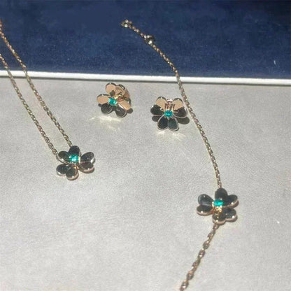 [Bling Jewelrys ]FRIVOLE  FLOWER MALACHITE EARRINGS