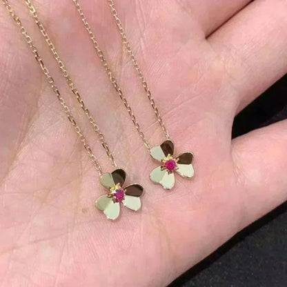 [Bling Jewelrys ]FRIVOLE GOLDENES BLUMEN-COLLIER