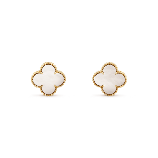 [Bling Jewelrys ]CLOVER MINI GOLD EARRINGS