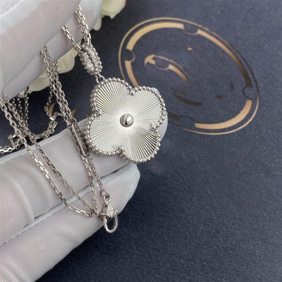 [Bling Jewelry] 25 MM KLEEBATT-HALSKETTE AUS SILBER