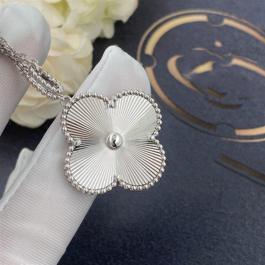 [Bling Jewelry] 25 MM KLEEBATT-HALSKETTE AUS SILBER