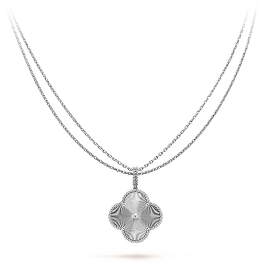 [Bling Jewelry] 25 MM KLEEBATT-HALSKETTE AUS SILBER