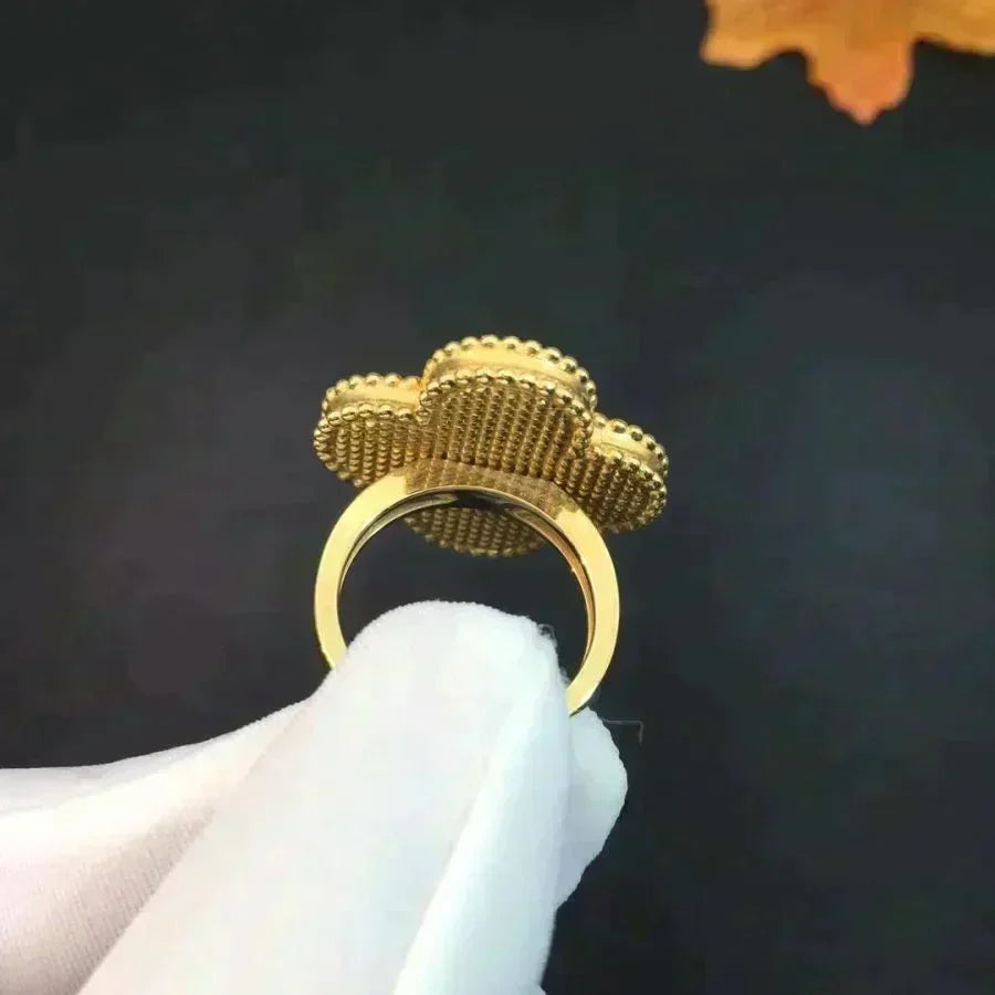 [Bling Jewelry] クローバー マラカイト リング