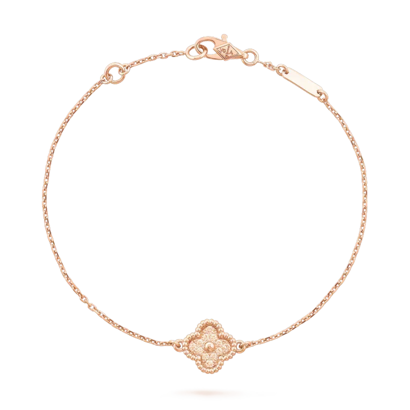[Bling Jewelry] KLEEBATT-ARMBAND MIT EINZELNER BLÜTE