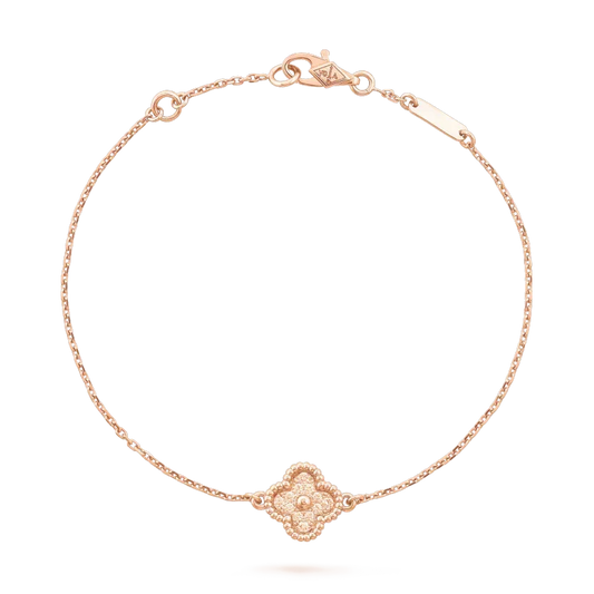 [Bling Jewelry] KLEEBATT-ARMBAND MIT EINZELNER BLÜTE