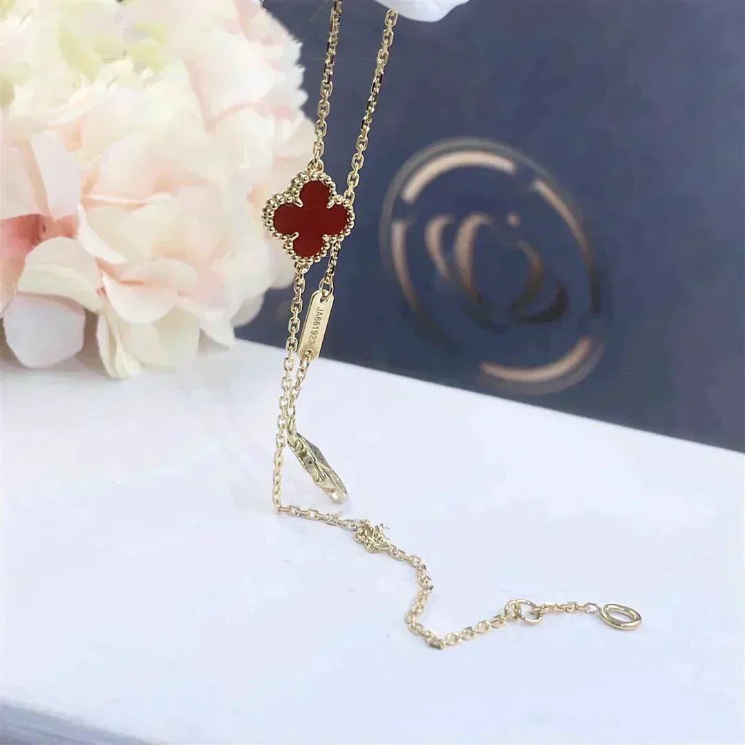 [Bling Jewelry] KLEEBART KARNEOL EINZELNE BLUMENARMBAND