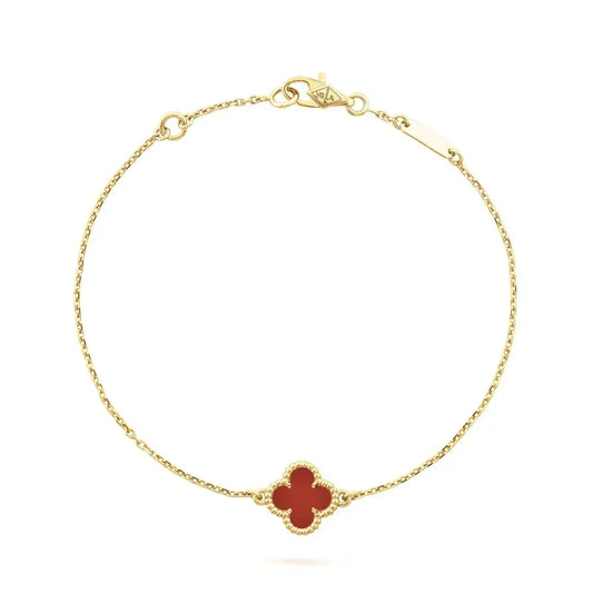 [Bling Jewelry] KLEEBART KARNEOL EINZELNE BLUMENARMBAND