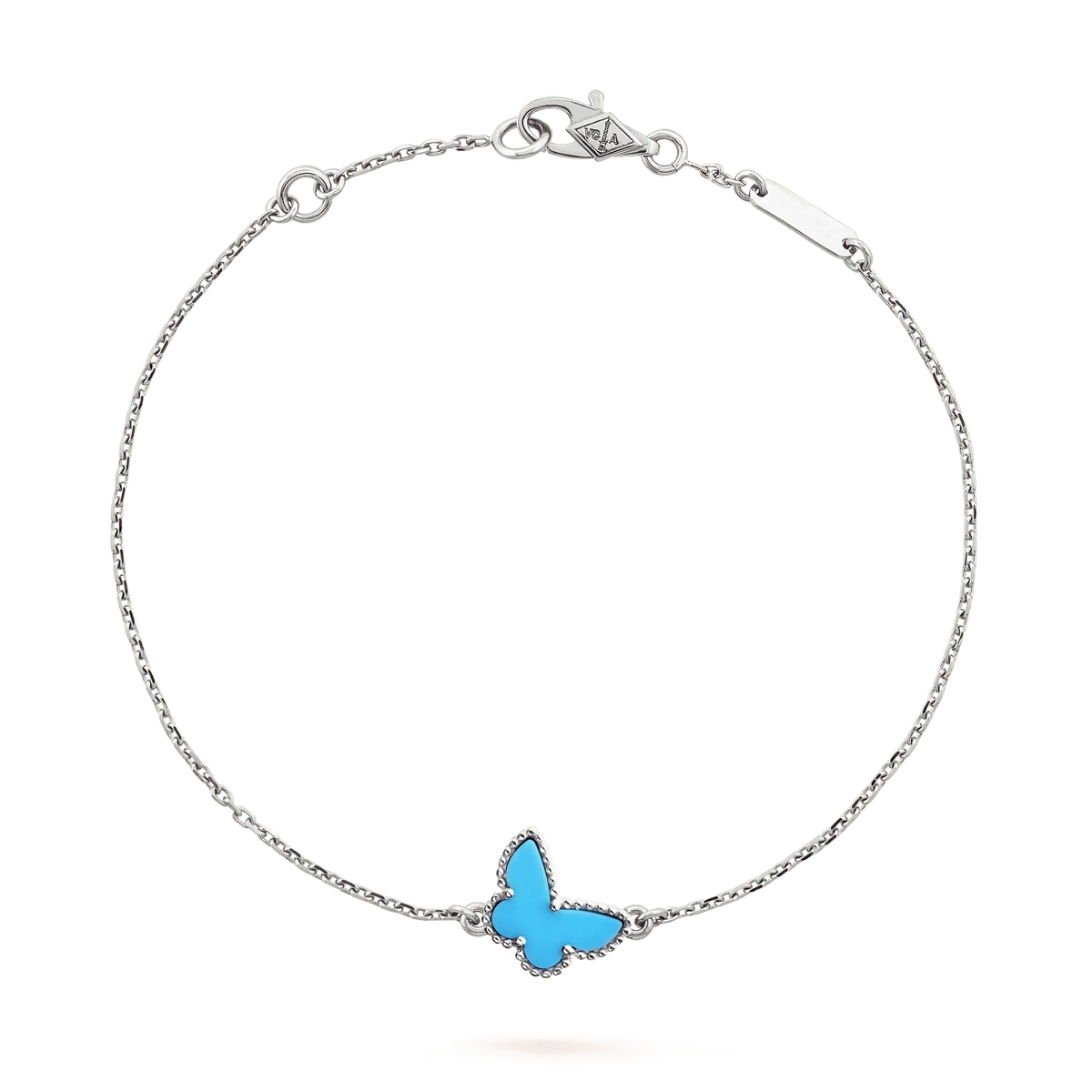 [Bling Jewelrys ]BUTTERFLY TURQUOISE BUTTERFLY BRACELET SILVER