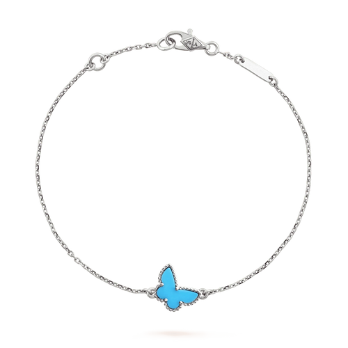 [Bling Jewelrys ]BUTTERFLY TURQUOISE BUTTERFLY BRACELET SILVER