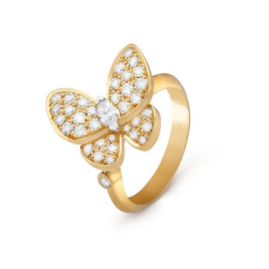 [Bling Jewelrys ]BUTTERFLY DIAMOND RING