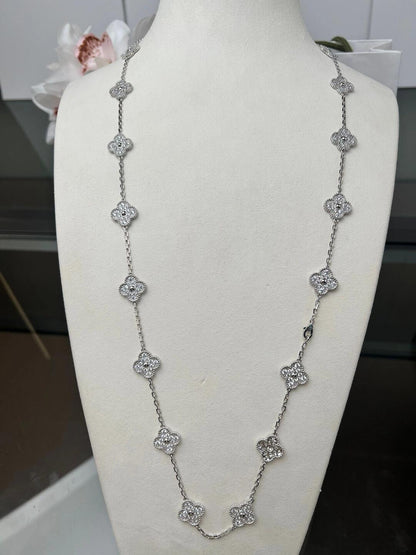 [Bling Jewelrys ]CLOVER 20 MOTIFS DIAMOND SILVER