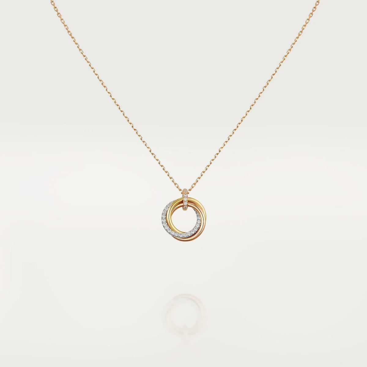 {
  "Bling Jewelrys": "ブリングジュエリー",
  "TRINITY NECKLACE SILVER GOLD PINK GOLD DIAMONDS": "トリニティネックレス シルバー ゴールド ピンクゴールド ダイヤモンド"
}