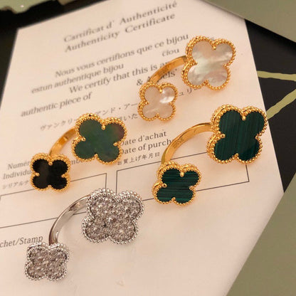 [Bling Jewelrys ]CLOVER BETWEEN THE FINGER RING