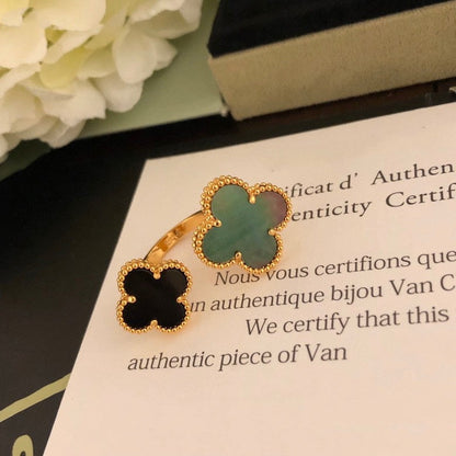 [Bling Jewelrys ]CLOVER BETWEEN THE FINGER RING