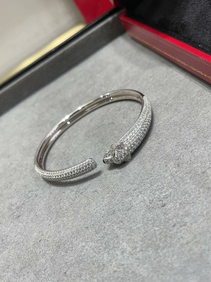 [Bling Jewelrys ]PANTHERE VOLLDIAMANT-OFFENARMBAND