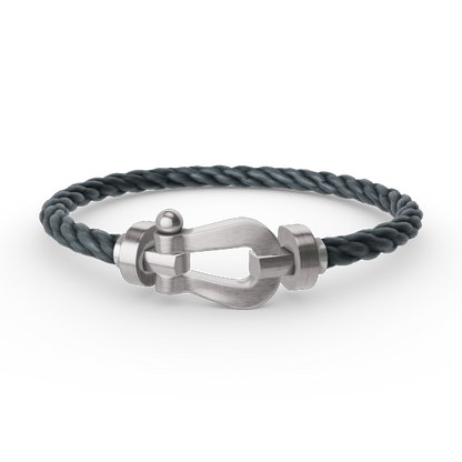 [Bling Jewelrys ]FORCE LARGE HORSESHOE NO DIAMOND BRACELET SILVER