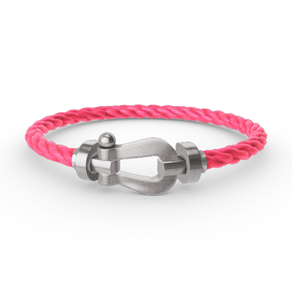 [Bling Jewelrys ]FORCE LARGE HORSESHOE NO DIAMOND BRACELET SILVER