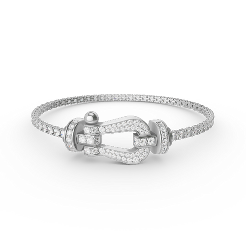 [Bling Jewelrys] GROSSES HORSESHOE-TENNISARMBAND MIT VOLLBESATZ