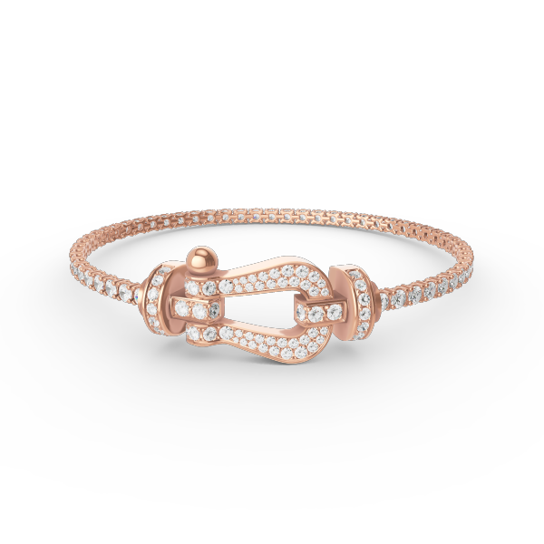 [Bling Jewelrys] GROSSES HORSESHOE-TENNISARMBAND MIT VOLLBESATZ