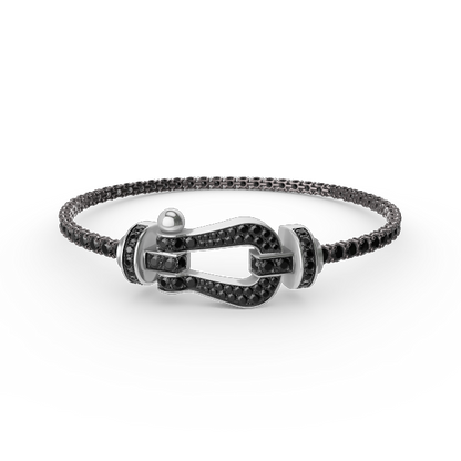 [Bling Jewelrys] GROSSES HORSESHOE-TENNISARMBAND MIT VOLLBESATZ