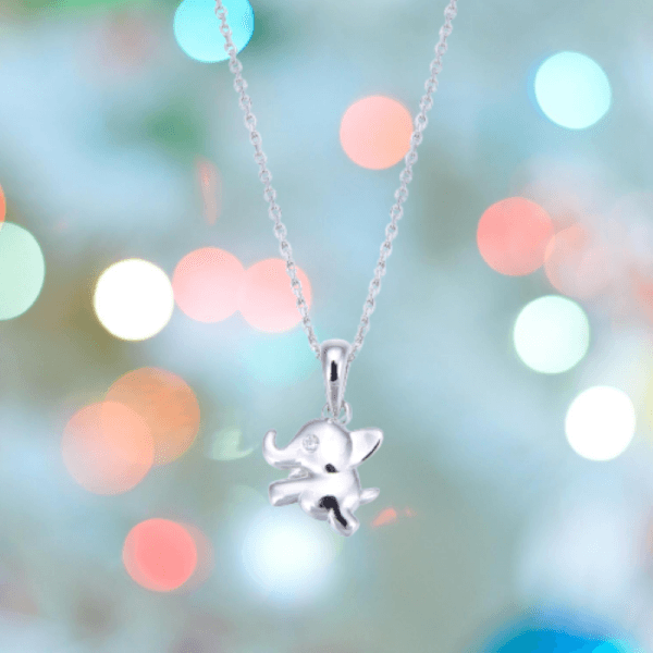 minimalist jewelry 925 sterling silver elephant pendant necklaces for party gift