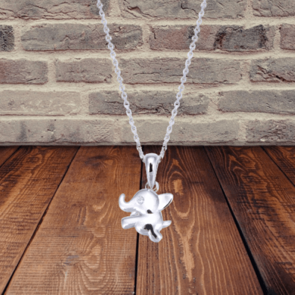 minimalist jewelry 925 sterling silver elephant pendant necklaces for party gift