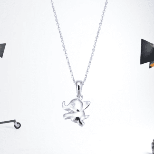 minimalist jewelry 925 sterling silver elephant pendant necklaces for party gift
