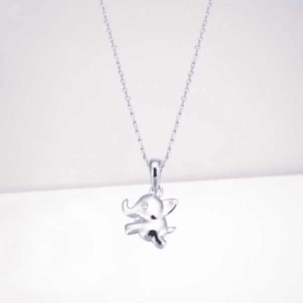 minimalist jewelry 925 sterling silver elephant pendant necklaces for party gift