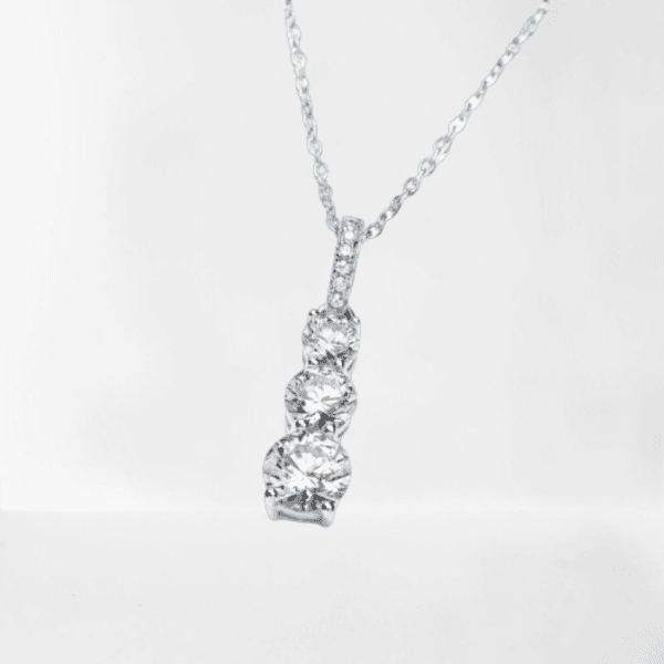 nfinity s925 sterling silver interlocking heart love pendant necklace double two heart cz stone paved pendant necklace