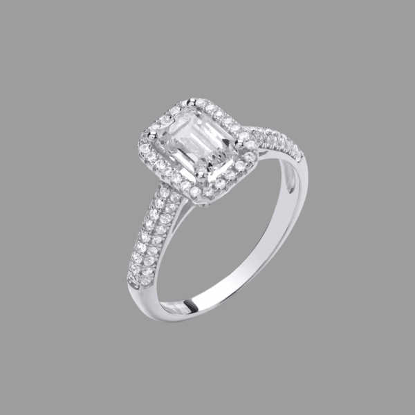 fashion 925 sterling silver jewelry cz main stone rings engagement rings for women