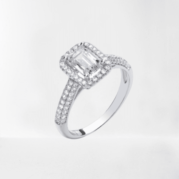 fashion 925 sterling silver jewelry cz main stone rings engagement rings for women