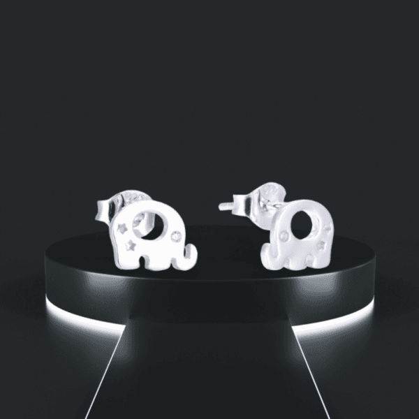 animal style lovely elephant stud earrings women 925 sterling silver earrings stud new fashion