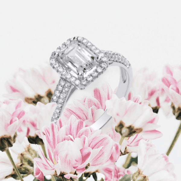 fashion 925 sterling silver jewelry cz main stone rings engagement rings for women