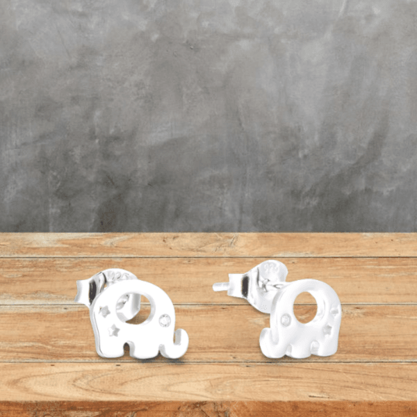 animal style lovely elephant stud earrings women 925 sterling silver earrings stud new fashion