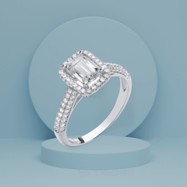fashion 925 sterling silver jewelry cz main stone rings engagement rings for women