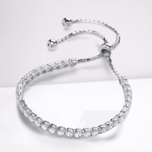 popular cz crystal bracelet 925 silver adjustable tennis chain bracelets